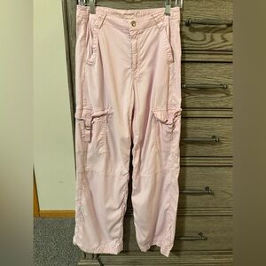 American Eagle Outfitters Light Pink Cargo Joggers